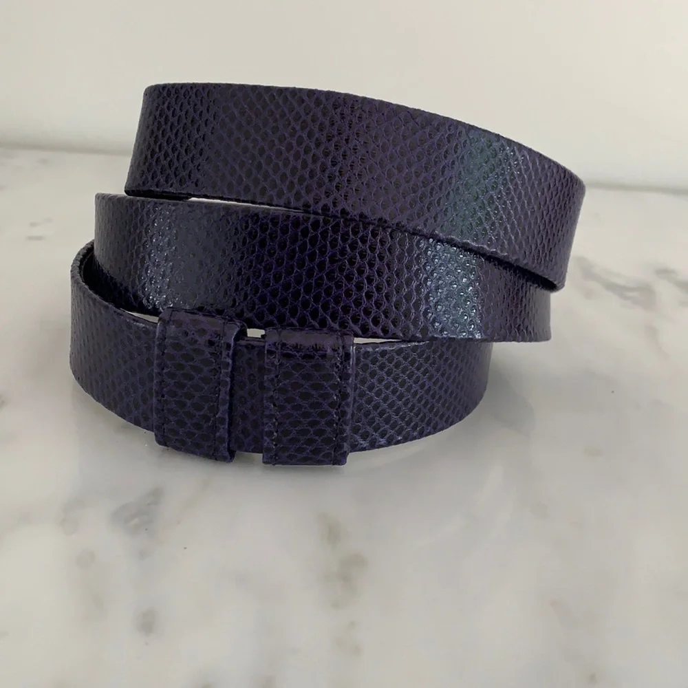 Alexis Kirk Purple Vintage Belt 33” Long